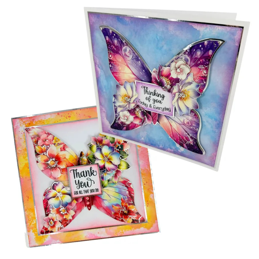 Craft Buddy Butterfly Shaped Card Collection kaarten 32 stuks