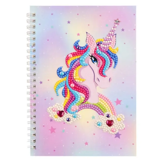 Figured'Art Roze Eenhoorn diamond painting boek A5 60 pagina's