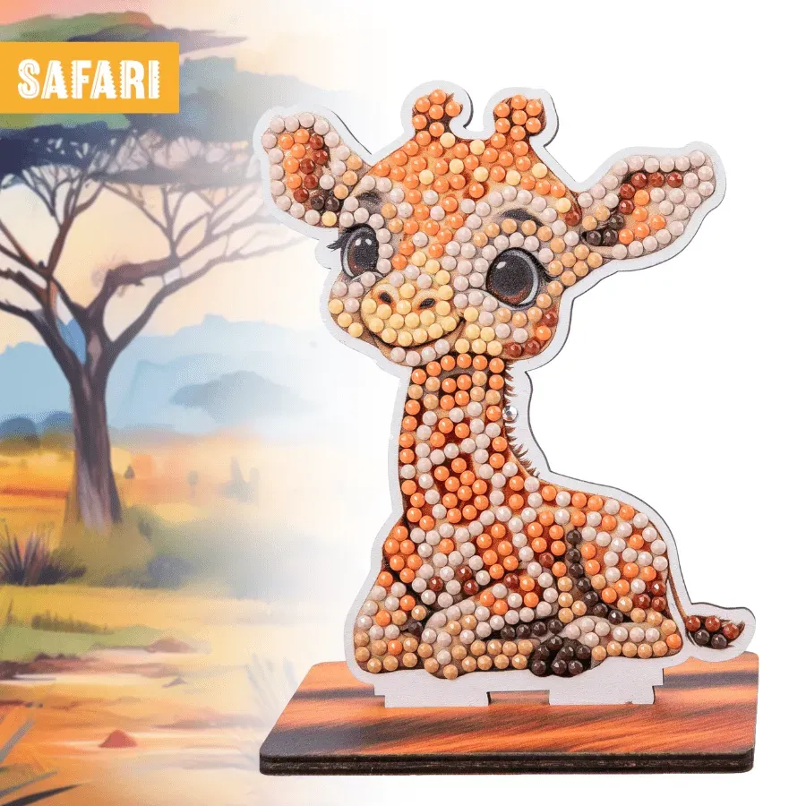 Craft Buddy Wildlife Buddies Giraf diamond painting figuur 11cm