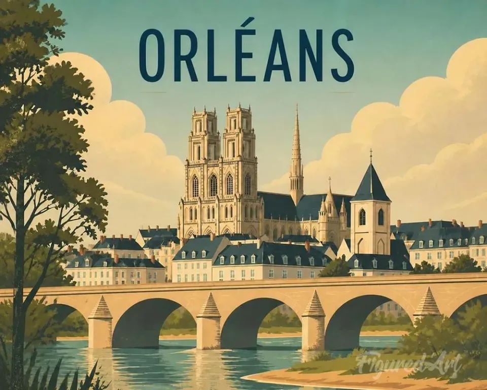 Figured'Art Orleans schilderen op nummer 40x50 kastelen