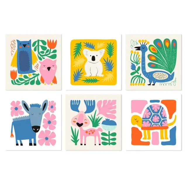 Figured'Art Mini Serie Geschilderde Wilde Dieren 1 Nummer 6x20x20cm