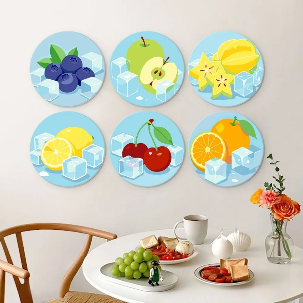 Figured'Art Mini Bevroren fruit schilderen op nummer 6 schijven Ø20cm
