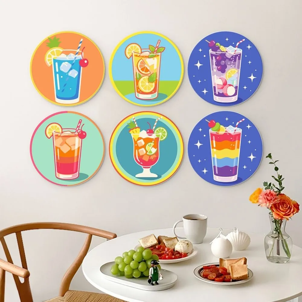 Figured'Art Elixers bij Zonsondergang schilderen op nummer Ø20cm 6st