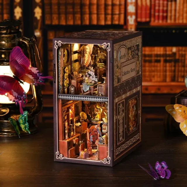 Figured'Art Vlinder Kamer book nook 17,8x11,5x23 cm verlicht