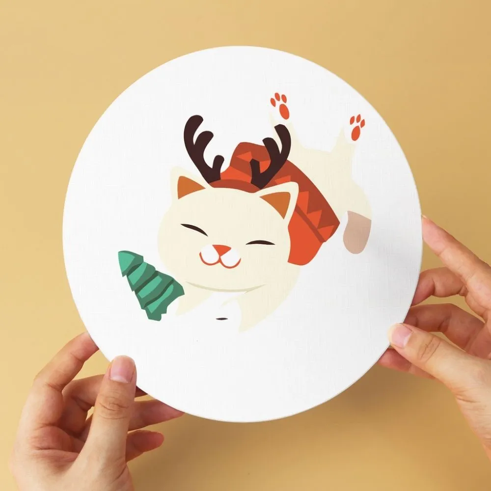 Figured'Art Mini Feestelijk beestje set 6x Ø20 cm kerst