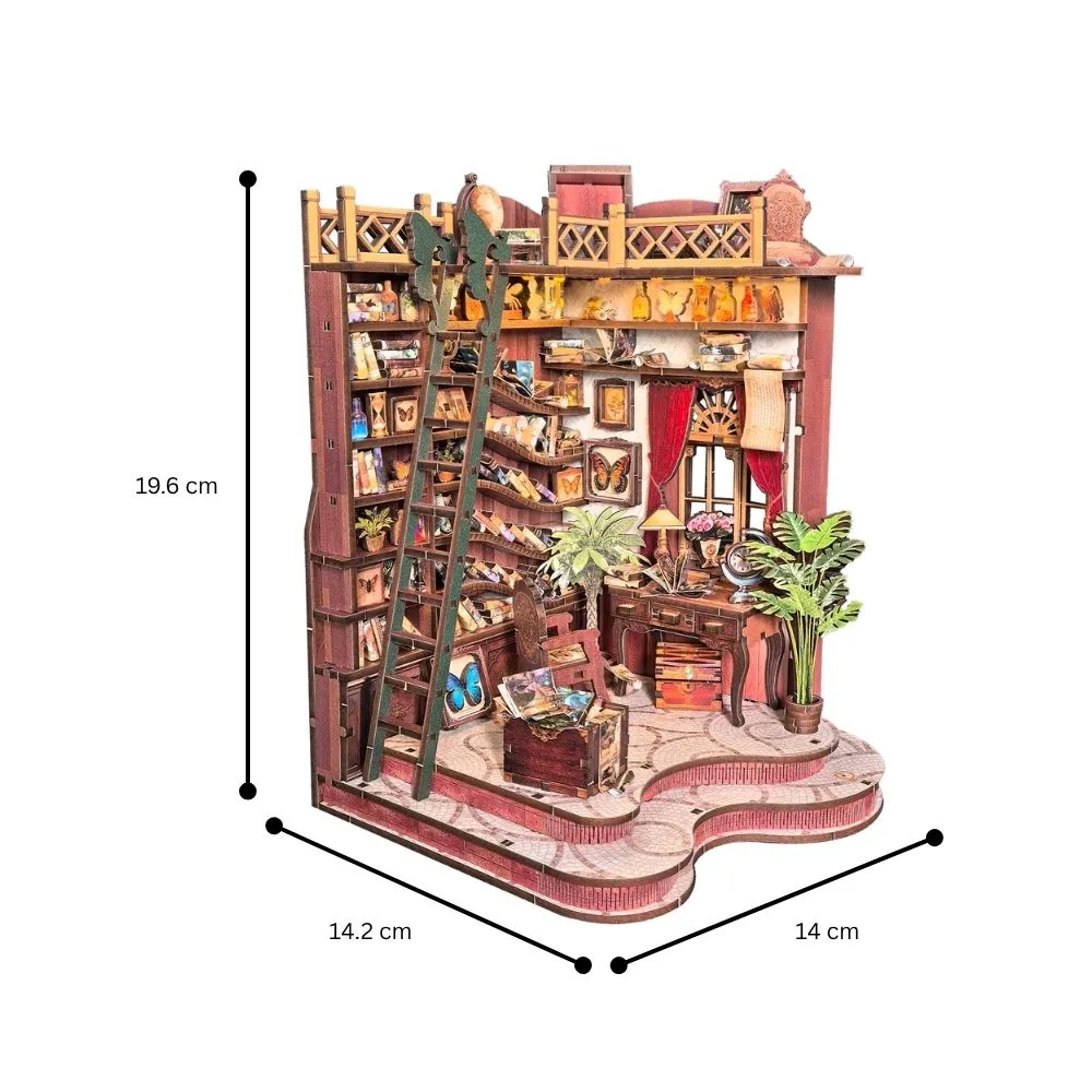Figured'Art Kronkelsteegje Bibliotheek miniatuurhuisje LED 260-delig