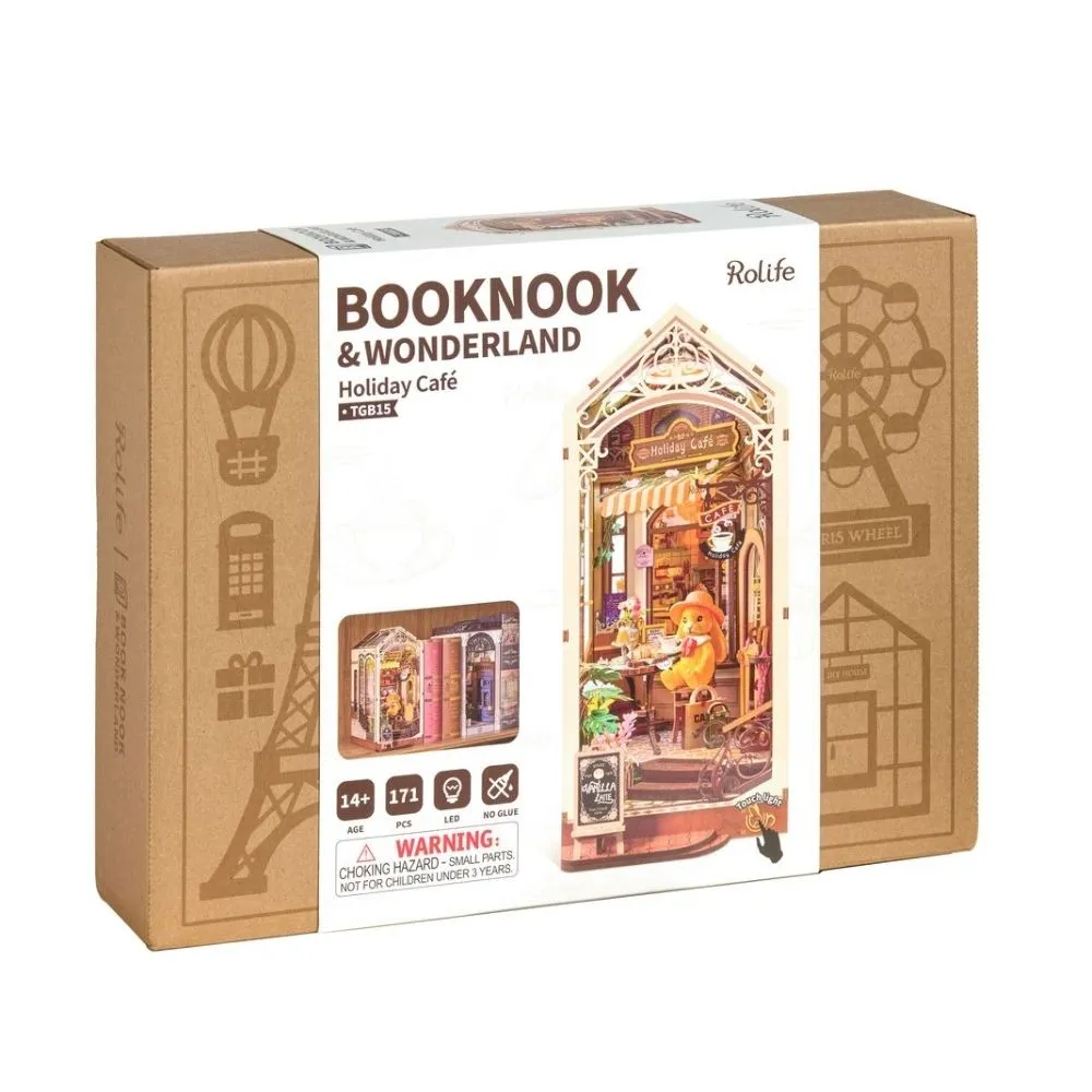Figured'Art Vakantiecafé Book Nook Bouwpakket met LED