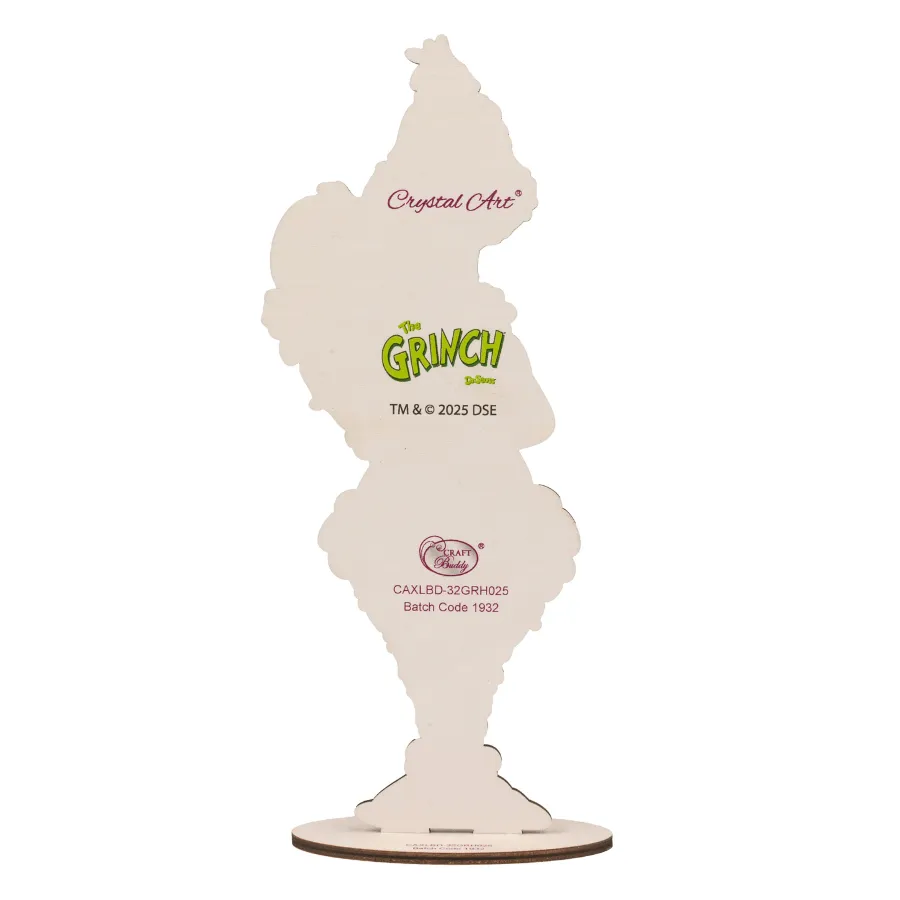 Craft Buddy Crystal Art Buddies Grinch figuur 25cm XL kerst