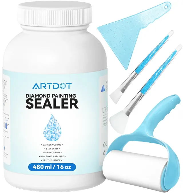 ARTDOT Diamond Painting sealer kit 480 ml glanzend