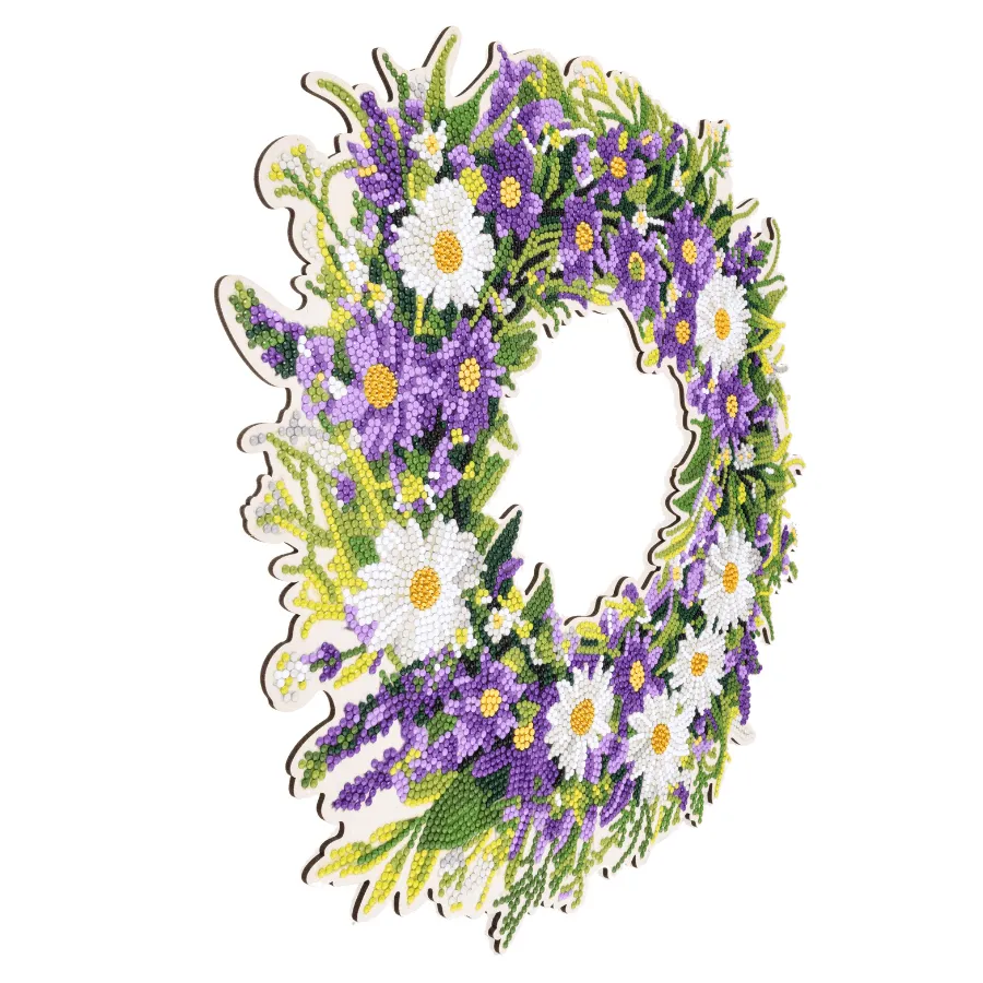 Craft Buddy Crystal Art Spring Pastel krans 35 cm