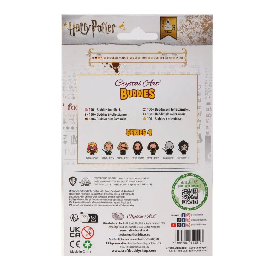 Craft Buddy Crystal Art Buddies Severus Snape figuur series 4