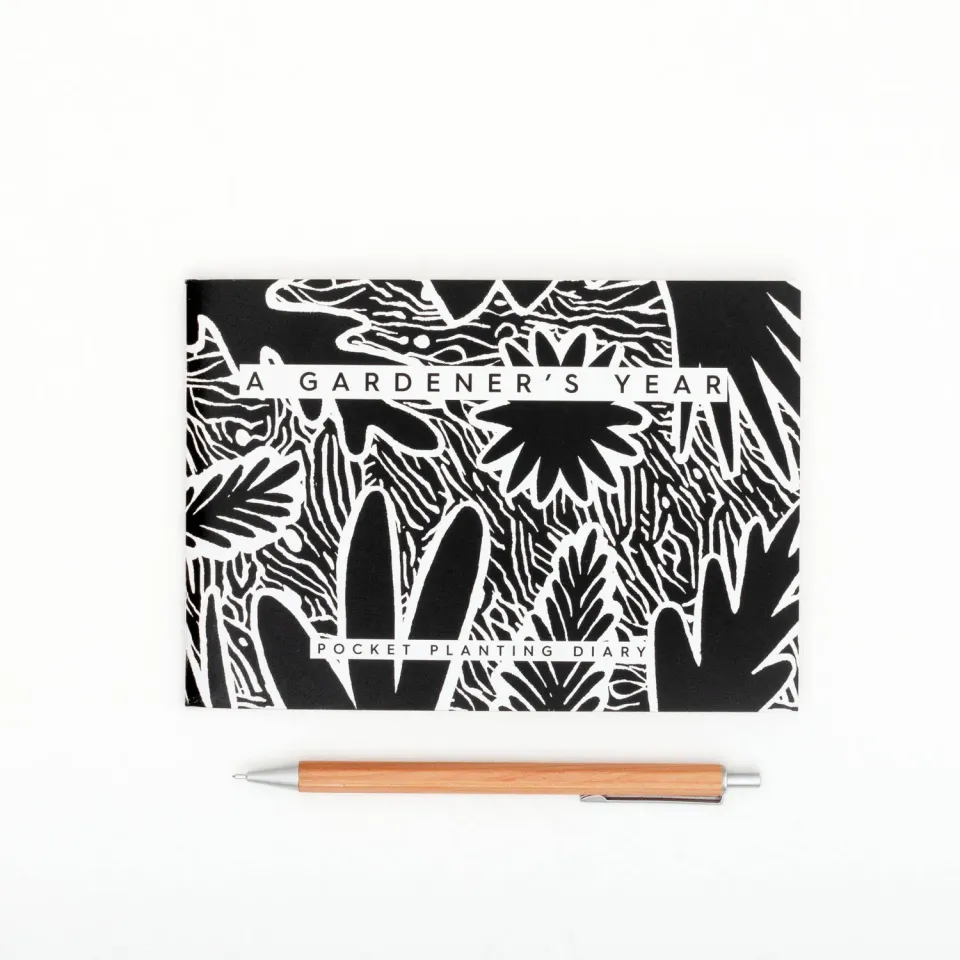 Studio Wald Gardener's Diary Black tuindagboek A6 tweede keus