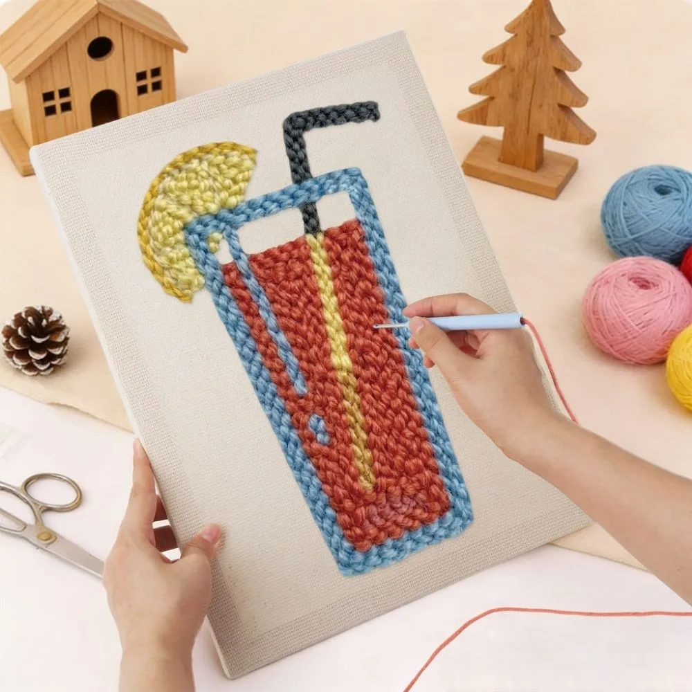 Figured'Art Citrus Verfrissing punch needle 20x30 cm frame