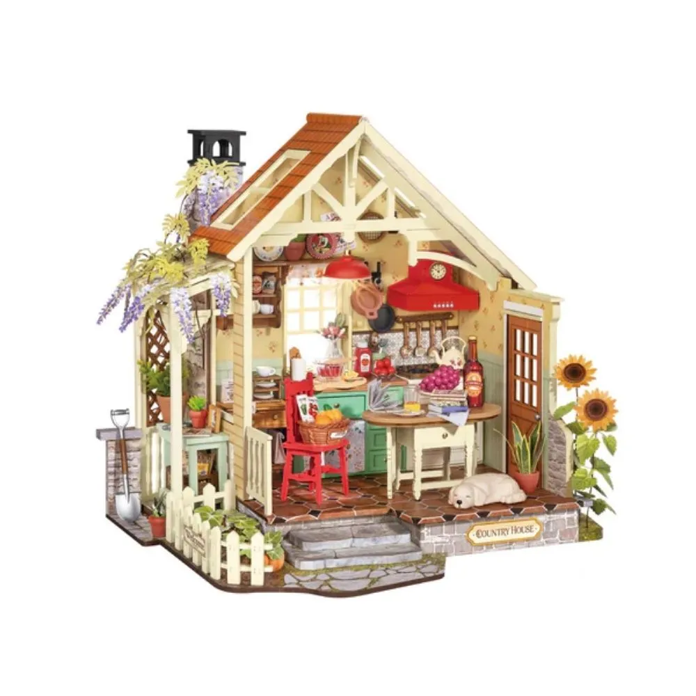 Figured'Art Huis op het platteland miniatuurhuisje 438 stuks LED