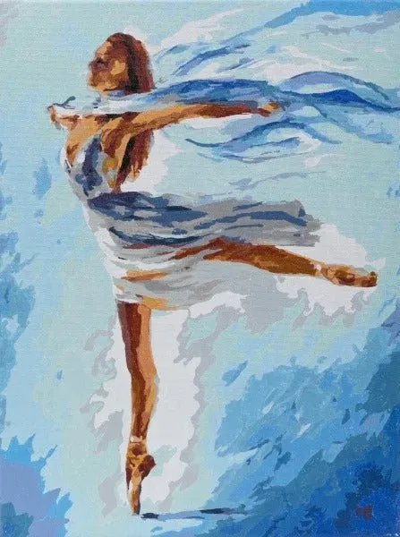 Craft Buddy Paint by Numbers Dance in Dream canvas 30x40cm Afremov