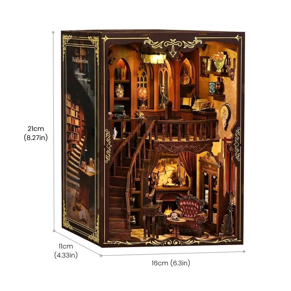 Figured'Art De Oude Bibliotheek book nook bouwpakket met led 333 stukjes