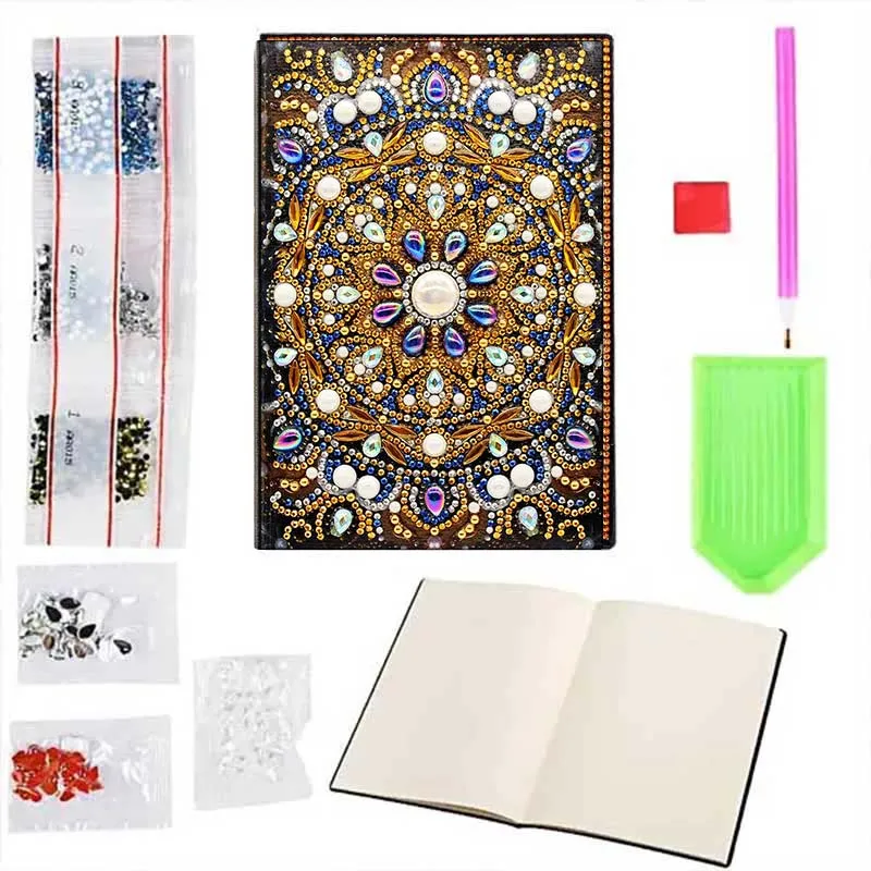 Figured'Art Mandala diamond painting boek A5 50 pagina's strass