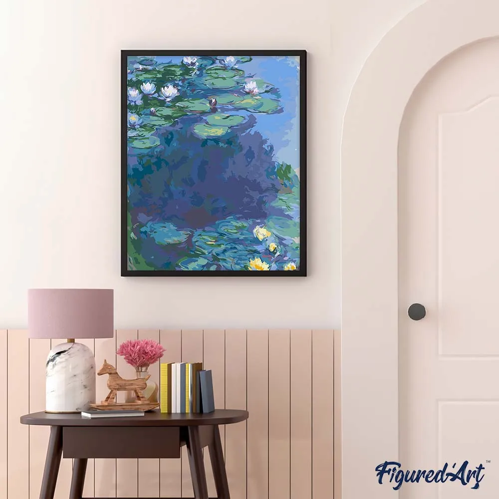 Figured'Art Waterlelies 1914-1917 Monet schilderen op nummer 40x50 cm