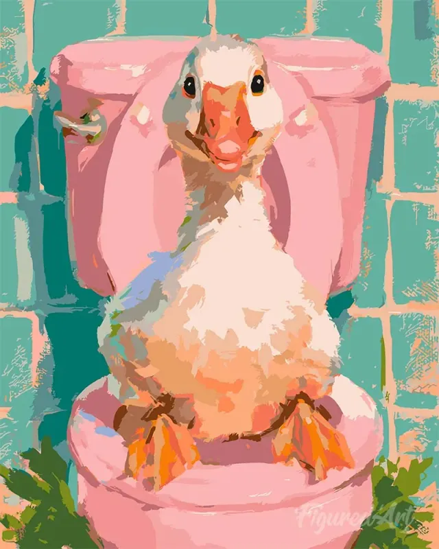 Figured'Art Hertogin van de Bubbels schilderen op nummer 40x50