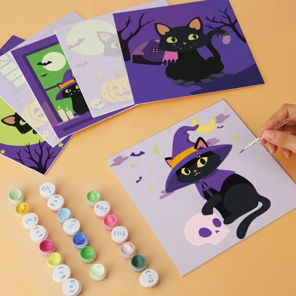 Figured'Art Spookachtige nachten mini schilderen op nummer 6x20x20