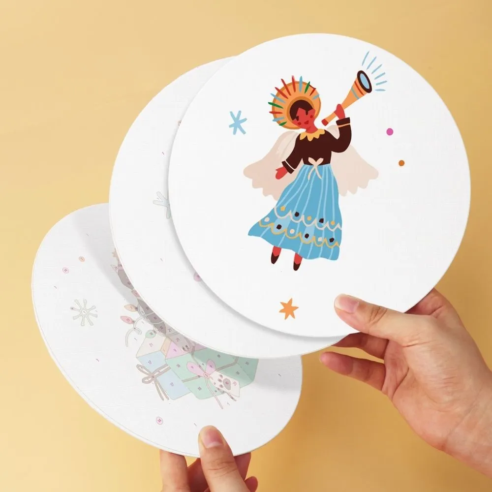 Figured'Art Kerstcharme schilderen op nummer Ø20cm 6 stuks winter
