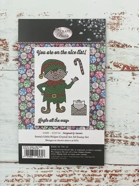 Craft Buddy Santas Little Helper stempelset A6 kerst 5-delig