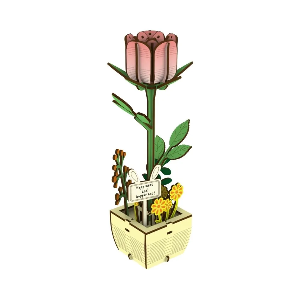 Figured'Art 3D Puzzel De Roos houten puzzel 66 stuks