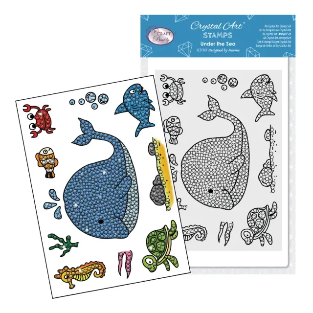 Craft Buddy Crystal Art Under The Sea stempels A6 11 stuks