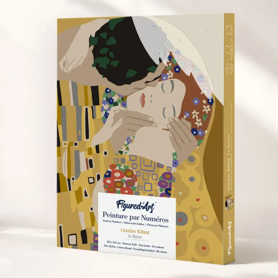 Figured'Art De kus Gustav Klimt schilderen op nummer cadeauset