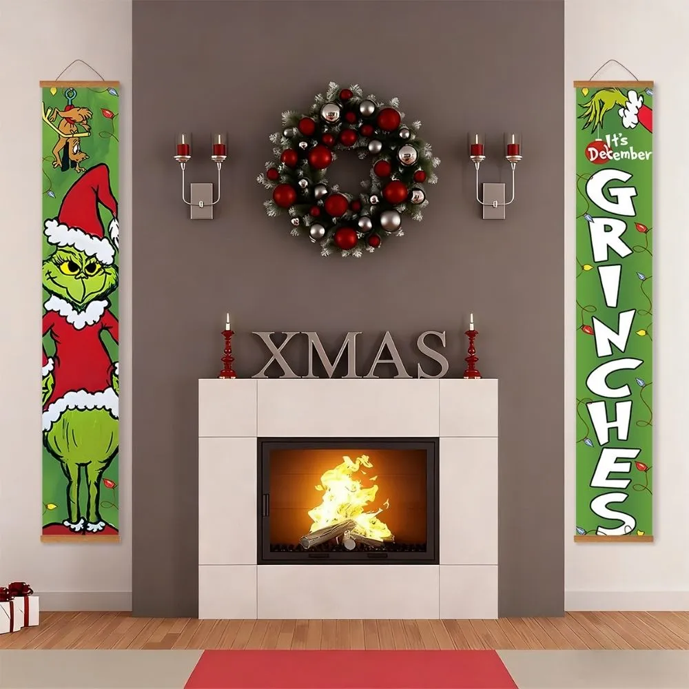 Figured'Art Kerststemming schilderen op nummer deurbanner 20x120 cm kerst