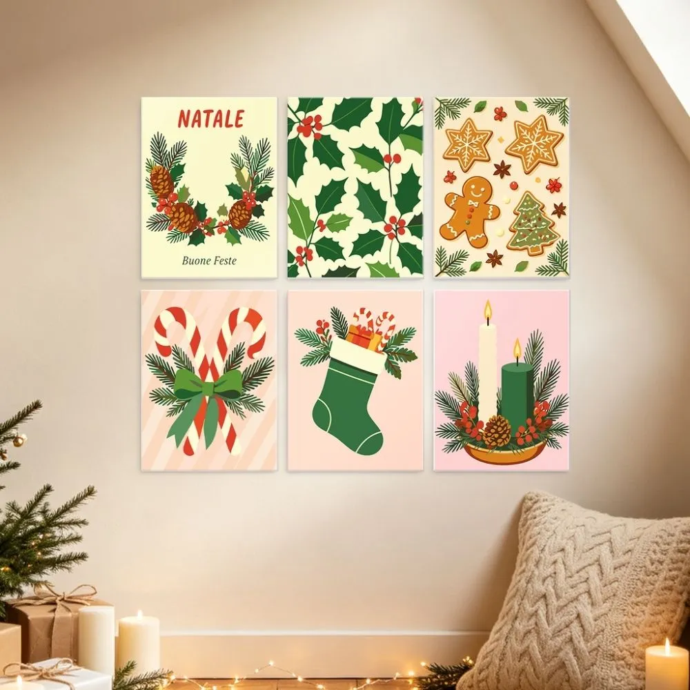 Figured'Art Mini Serie Kerstdetails schilderen op nummer 15x20cm 6 stuks