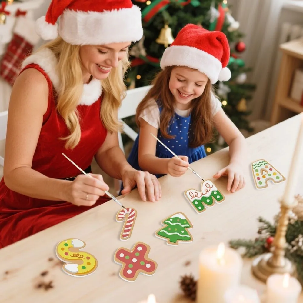 Figured'Art XMAS Letters kerstornamenten schilderen op nummers houten