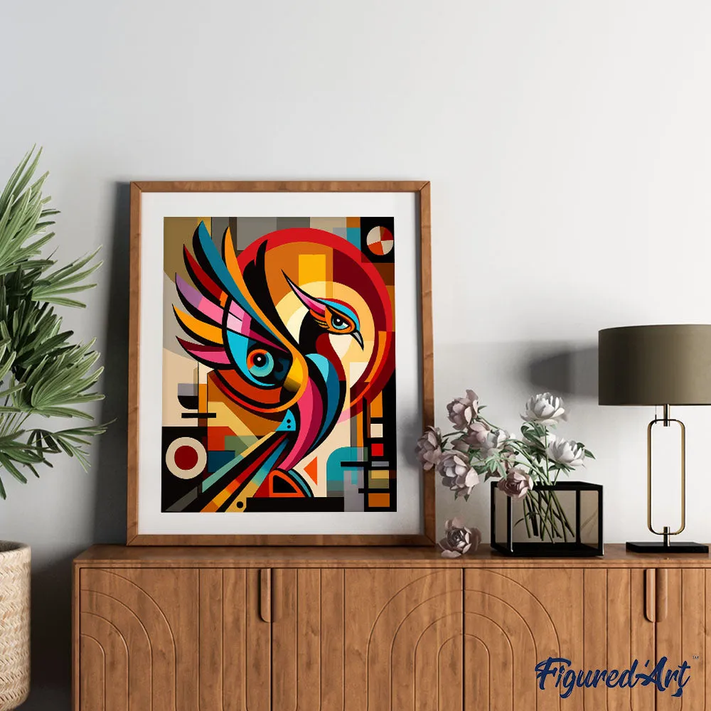 Figured'Art Gedurfd Abstract Feniks schilderen op nummers 40x50 cm