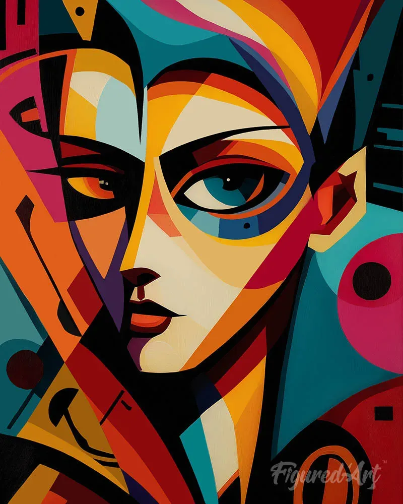 Figured'Art Gedurfd Abstract Portret diamond painting 40x50 cm abstract
