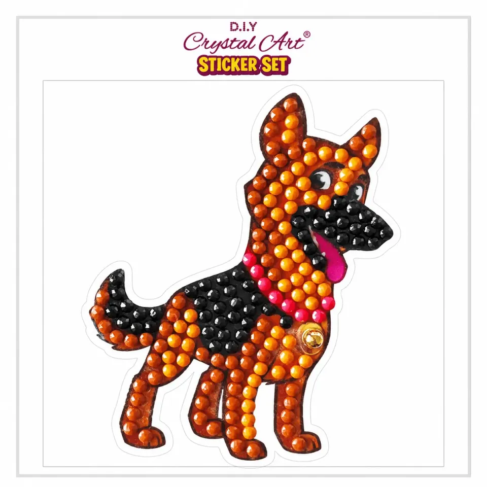 Craft Buddy Crystal Art Joyful Dog Motief diamond painting