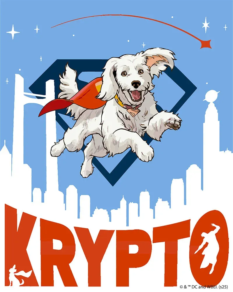 Figured'Art Superman Vliegende Krypto schilderen op nummer 40x50 cm
