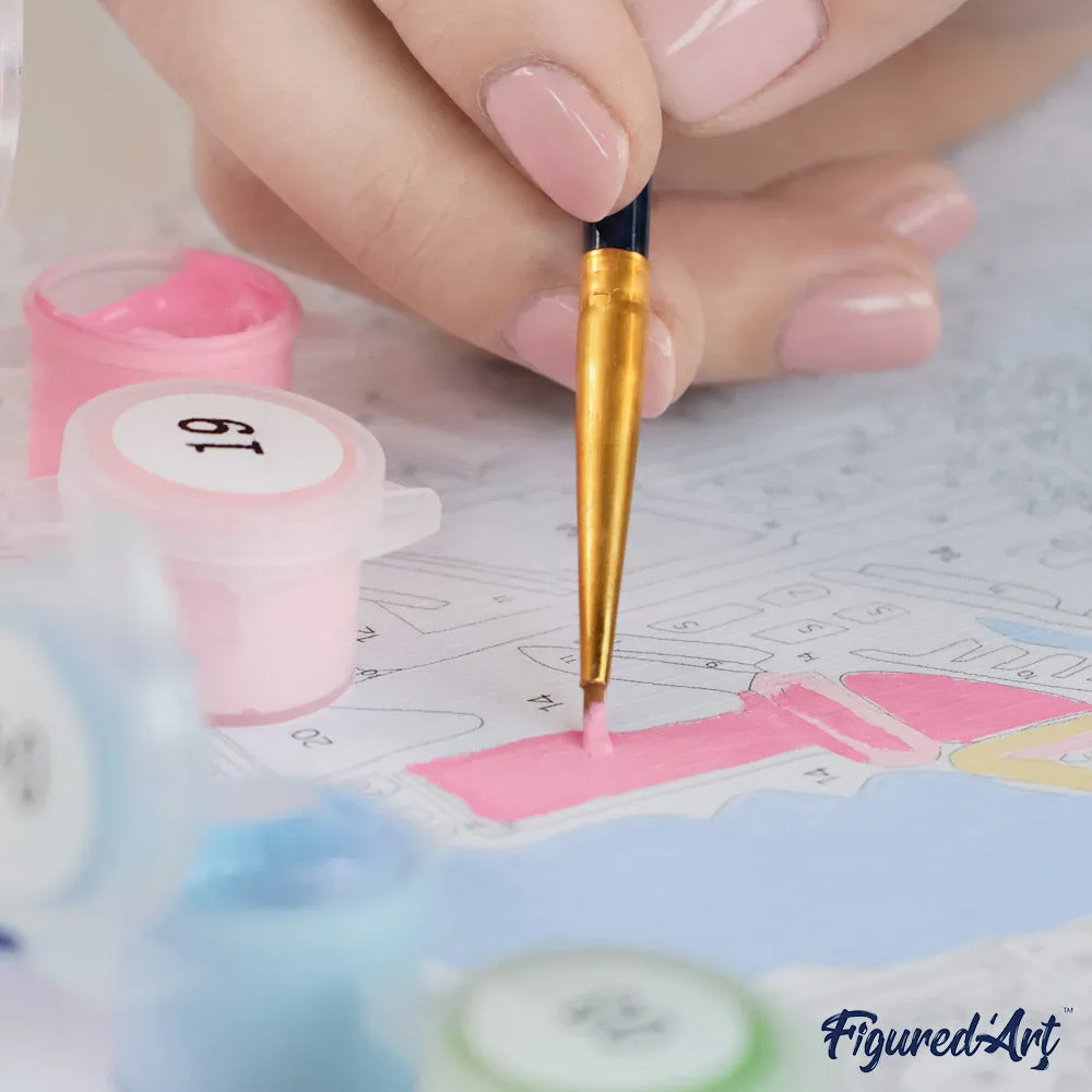 Figured'Art Londen in Pasteltinten schilderen op nummers cadeauset