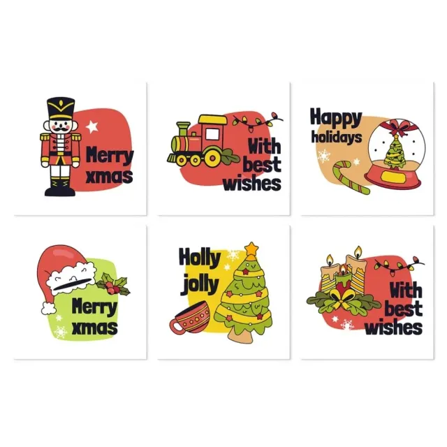 Figured'Art Mini Serie Feestelijke mini-prints schilderen op nummer 6x 20x20cm kerst