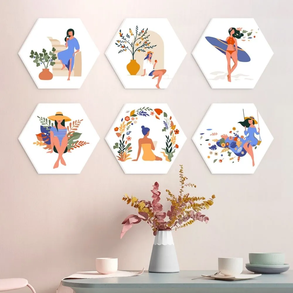 Figured'Art Mini Serie Natuur en gratie schilderen op nummer 6 stuks bloemen