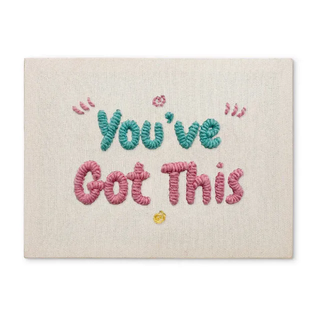 Figured'Art You've Got This punch needle pakket frame