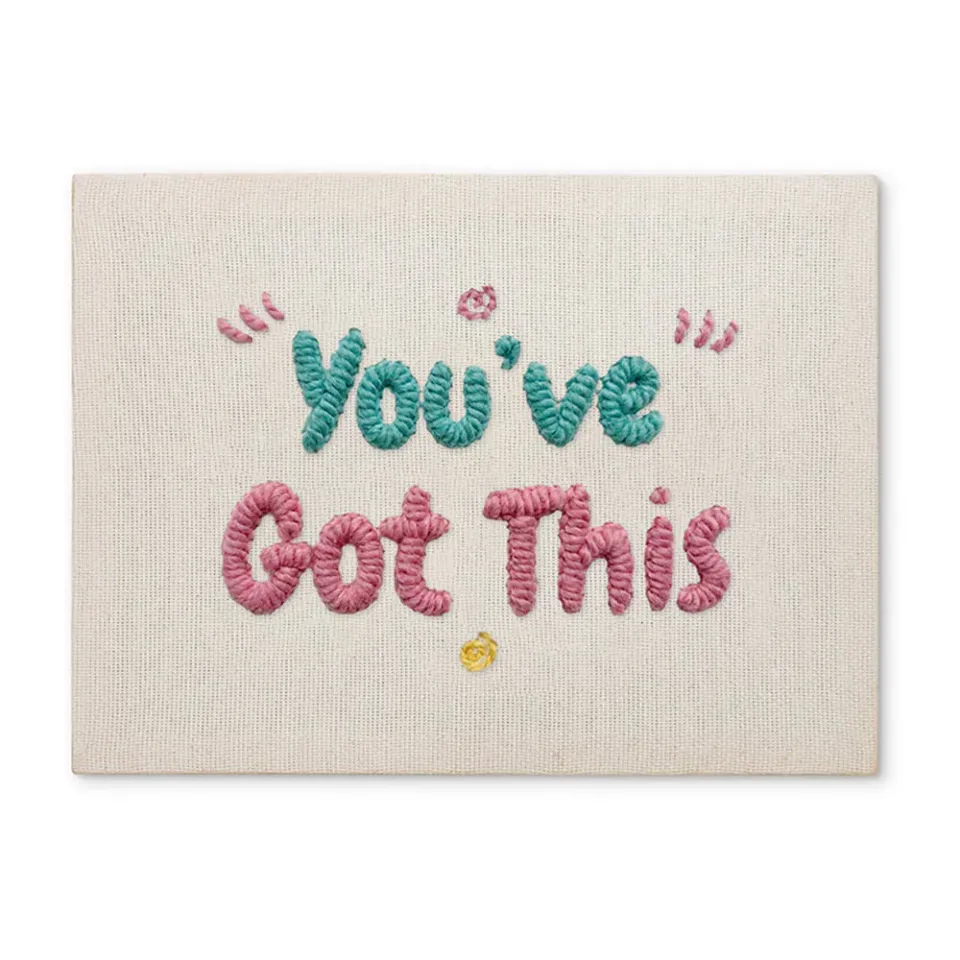 Figured'Art You've Got This punch needle pakket frame