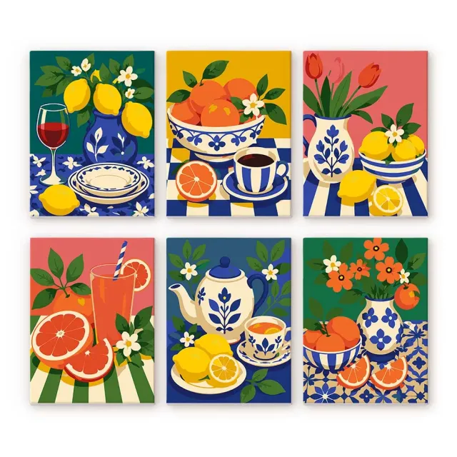 Figured'Art Mini Serie Italiaanse Tafel Collectie schilderen op nummer 15x20cm