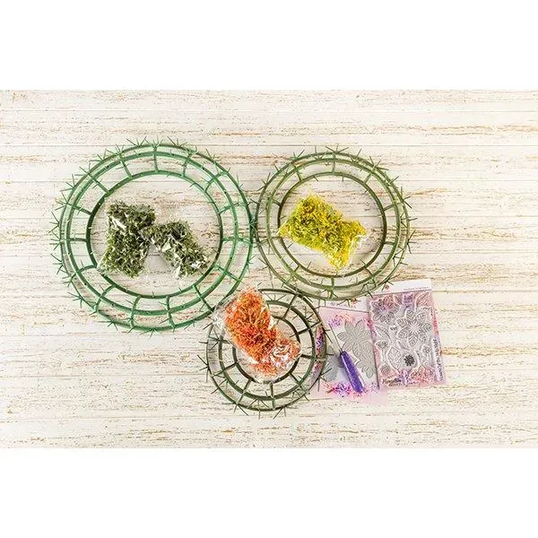 Craft Buddy Forever Flowerz Poinsettia kransen + dies set