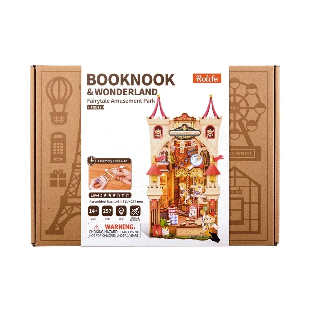 Figured'Art Book Nook Sprookjesachtig pretpark bouwpakket 257 delen met led