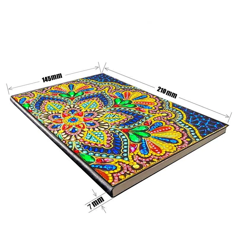 Figured'Art Bloem notitieboek diamond painting A5 50 pagina's rond
