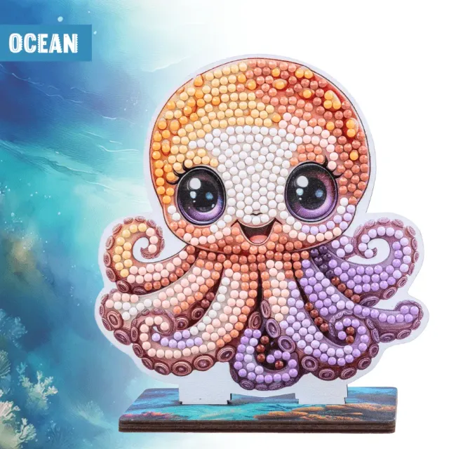 Craft Buddy Wildlife Buddies Octopus diamond painting 11cm