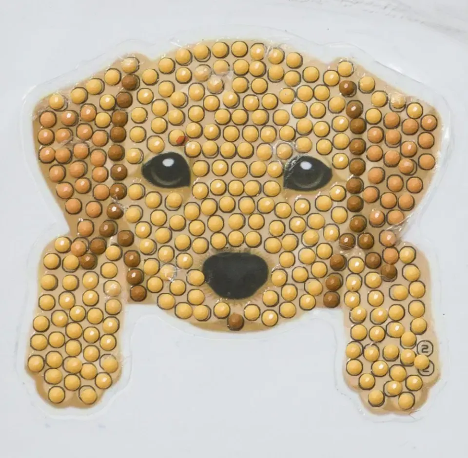 Craft Buddy Crystal Art Hond Pootjes motiefsticker 8-10 cm