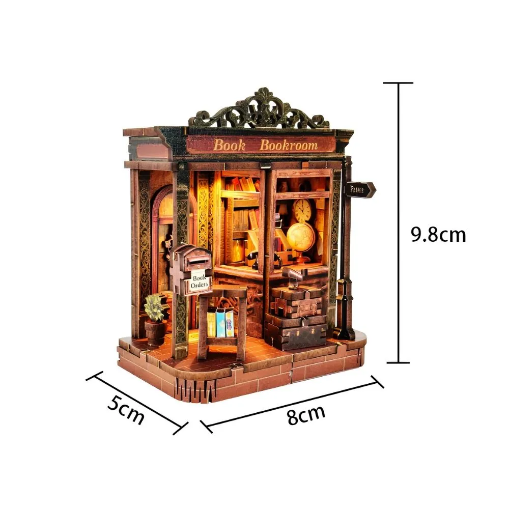 Figured'Art Papieren Toevluchtsoord miniatuurhuisje 92 stuks met LED