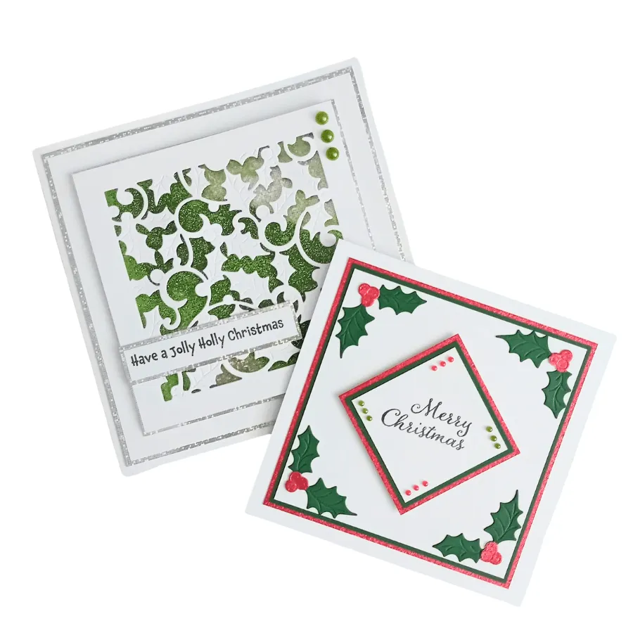Craft Buddy Holiday Holly snijmallen set 16-delig portemonnee