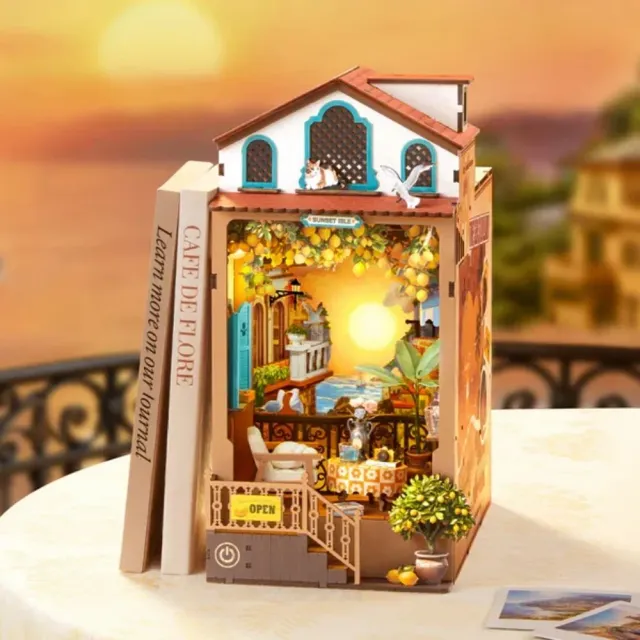 Figured'Art Zonsondergangseiland book nook 15x23,9x26,7cm 284 stuks